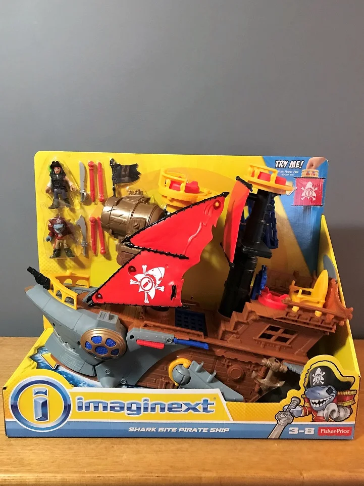 Fisher Price Imaginext Shark Bite Pirate Ship Toys N Little Treasures